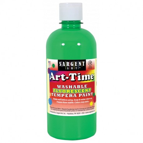 Sargent Art 17 – 4766 – Martillo, Pintura Fluorescente Tempera Lavable, Verde, 18 x 7,1 x 7,1 cm