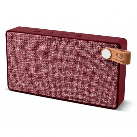 Fresh ‘n Rebel Rockbox Slice - Altavoz Bluetooth Inalámbrico Portátil Rojo