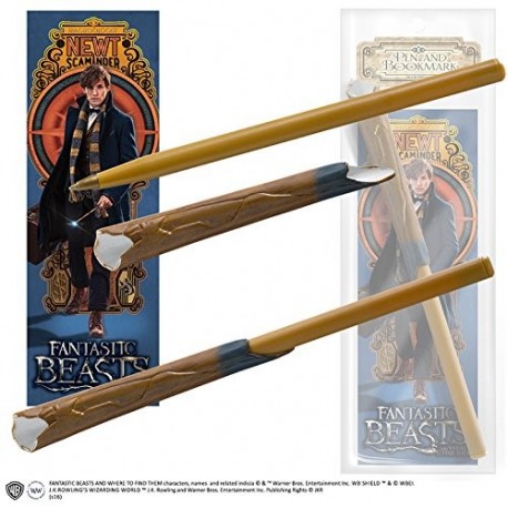 Newt Scamander Pen Wand & Bookmark - Fantastic Beasts and Where to Find Them - Harry Potter Spin Off