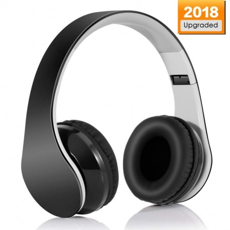 Auriculares Inalámbrico Diadema, Bluetooth 4.1 Plegable Hi-Fi Estéreo Con 3.5 mm Audio Jack Con Micro Para Smartphone Y Table