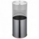 TecTake Cenicero de pie robusto 30 L cubo de basura papelera con depósito | diámetro x alto : 25 x 61 cm - disponible en dif