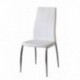 VIVACE Kansas Silla, Piel, Blanco, 44 x 47 x 99 cm, 6 Unidades