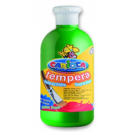 Carioca - Botella témpera 500 ML, Color Verde Brillante KO027/14 