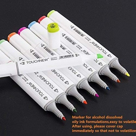 togood 80 diferentes colores Art Sketch Twin juego de rotuladores, rotulador de doble punta amplia Fine, profesional para pin