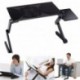 puqu 360 ° portátil ajustable mesa para portátil plegable soporte de escritorio con ventilador de refrigeración plegable band