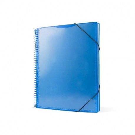 Pryse 4240052 - Carpeta espiral con 50 fundas, A4, color azul