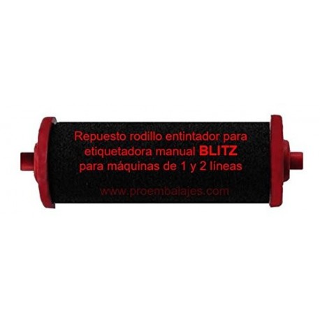 1 Repuesto rodillo tinta para etiquetadora manual BLITZ. Para etiquetadoras de 1 y 2 lineas.