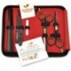 Saaqaans SQKIT Tijeras de Peluquería Barbero Profesional Conjunto - De Alta Calidad 6 Pulgadas Tijeras de Peluquero - Perfect