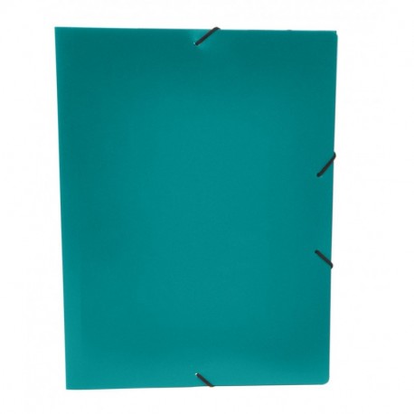 Viquel – Carpeta 3 solapas polipropileno, cierre con goma elástica A4 verde