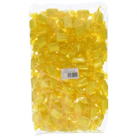 La Asturiana Bolsa de Caramelos de Canela y Miel, Papel Transparente, Color Amarillo y Blanco - 1 kg