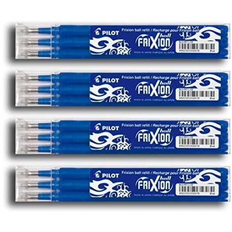 Pilot Frixion – Recambios para Bolígrafo, azul, 12er Set