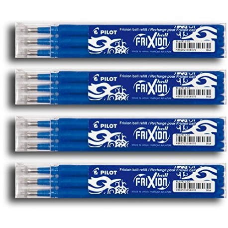 Pilot Frixion – Recambios para Bolígrafo, azul, 12er Set