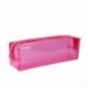 Covermason Caramelo Color Caja de lápices Transparente Estuches Rosa caliente 