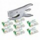 Profesional Pack de ahorro LEITZ 55490081 – Grapadora, plastificadora de Mecanismo grapadora, 40 hojas, mate de plata con 75.