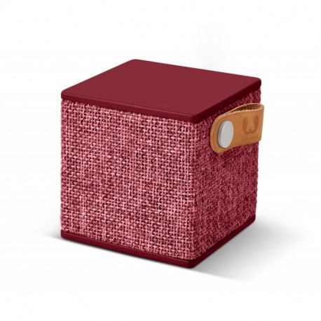 Fresh ‘n Rebel Rockbox Cube - Altavoz Bluetooth Inalámbrico Portátil Rojo