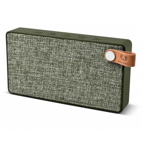 Fresh ‘n Rebel Rockbox Slice - Altavoz Bluetooth Inalámbrico Portátil Verda