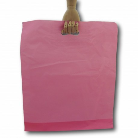 Eposgear® 100 color rosa tienda de regalos Boutique fuerte parche bolsas de plástico con asa, 15 "X 18" x 3 "x 460 mm 380 m