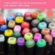Togood - Juego de marcadores profesionales para pintar 80 unidades, doble punta, punta fina , diseño de dibujo, color 80 Col