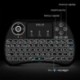 Reiie H9Plus Mini Touchpad Teclado Inalámbrico retroiluminado ,Color Negro QWERTY（tiene Ñ）
