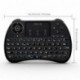 Reiie H9Plus Mini Touchpad Teclado Inalámbrico retroiluminado ,Color Negro QWERTY（tiene Ñ）