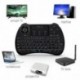 Reiie H9Plus Mini Touchpad Teclado Inalámbrico retroiluminado ,Color Negro QWERTY（tiene Ñ）