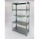 Estantería Metálica Drutal de 180x90x40 con 5 Bandejas Metálicas color Blanco o Galvanizado Galvanizado 