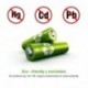 EBL 2800mAh AA Pilas Recargables Ni-MH para los Equipos Domésticos con Estuches de Almacenamiento 16 Piezas 