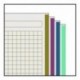 Miquelrius - Cuaderno Ecotriangles A5, 120 hojas franjas de 4 colores , papel reciclado, cuadrícula 5 mm, Tapa de cartón rec