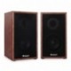 Auna Linie-300-SF-WN Altavoces HiFi de estantería pasivos de 2 vías 70W Potencia RMS, subwoofer 5", Home Cinema - Madera