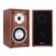 Auna Linie-300-SF-WN Altavoces HiFi de estantería pasivos de 2 vías 70W Potencia RMS, subwoofer 5", Home Cinema - Madera