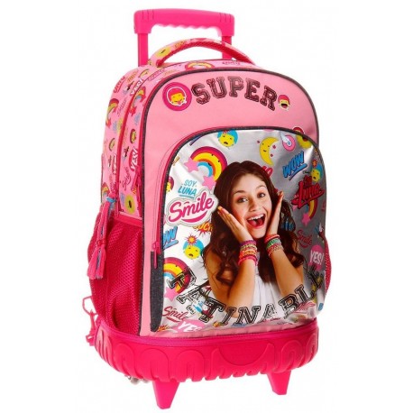 Disney Soy Luna Smile Mochila Escolar, 43 cm, 28.9 Litros, Multicolor