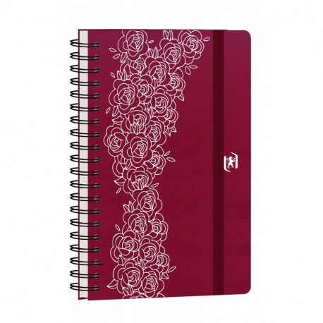 Oxford So Chic – Agenda escolar semanal 2017 – 2018 1 semana por 2 páginas 160 páginas 10 x 15 cm burdeos rosas - En idioma