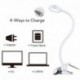 Lámpara LED con pinza, Lámpara Escritorio Usb LED Eyoo Flexo de Escritorio 3 Modos, 9 Niveles de Brillo, 1,5 m USB Cable, co