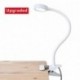Lámpara LED con pinza, Lámpara Escritorio Usb LED Eyoo Flexo de Escritorio 3 Modos, 9 Niveles de Brillo, 1,5 m USB Cable, co