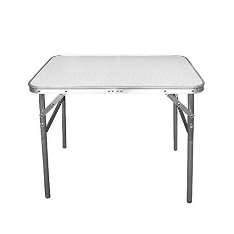 Wohaga® Mesa de Camping plegable aluminio 75 x 55 x 60 cm transportable – Mesa plegable Mesa de jardín Mesa auxiliar Mesa ple