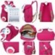 Mochila Infantil Para Bebes ReciéN Nacido Guarderia Saco Para Bebes Conejo Animales Verde Zoo NiñA