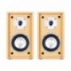 Auna Linie-300-SF-BH Altavoces HiFi de estantería pasivos de 2 vías 70W Potencia RMS, subwoofer 5", Home Cinema - Nogal