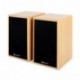 Auna Linie-300-SF-BH Altavoces HiFi de estantería pasivos de 2 vías 70W Potencia RMS, subwoofer 5", Home Cinema - Nogal