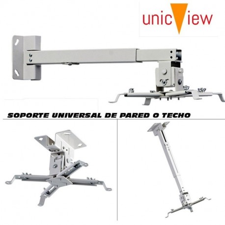 Soporte de techo para proyector, color blanco [España]