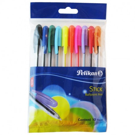 Pelikan 804790 - Bolígrafos de 10 colores, multicolor