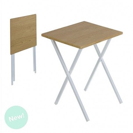 Dcasa - Mesa cuadrado plegable nordica 48x48x65 cm