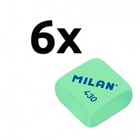 PACK 6 GOMAS DE BORRAR MILAN 430