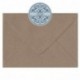 100 Vintage Brown Fleck Recyled Kraft Envelopes - Size C6 162mm x 114mm