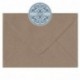 100 Vintage Brown Fleck Recyled Kraft Envelopes - Size C6 162mm x 114mm