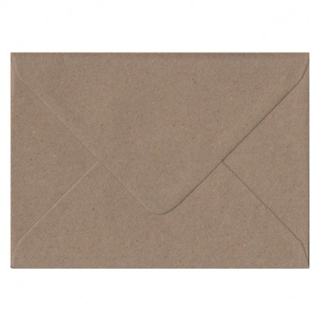 100 Vintage Brown Fleck Recyled Kraft Envelopes - Size C6 162mm x 114mm