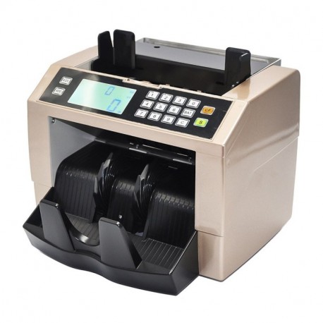 Aibecy Contadores de Billetes，Detector de Billetes Falsos con Pantalla LCD ，Color Oro