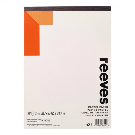 Reeves - Papel para pastel A4 - Blanco