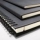 Sigel CO840 Cuaderno espiral, 24.6 x 30.1 cm, cuadriculado, Hardcover, negro, con separadores, CONCEPTUM