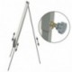 TecTake - Pizarra Rotafolios de oficina, magnética, blanca, ajustable en altura 65 x 95 cm + 12 