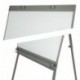 TecTake - Pizarra Rotafolios de oficina, magnética, blanca, ajustable en altura 65 x 95 cm + 12 